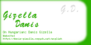 gizella danis business card